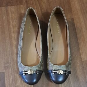 Coach Tan and Black Women's Loafers